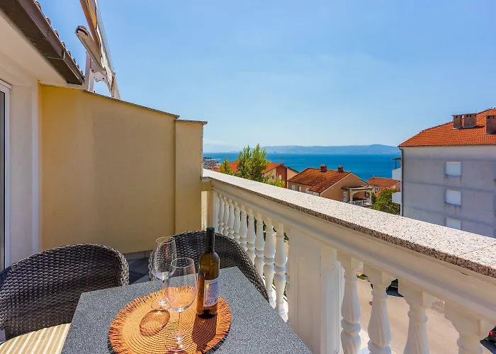 Appartement Helles Studio-apartment Mit Traumhaften Meerblick, Privatparkplatz, Grill